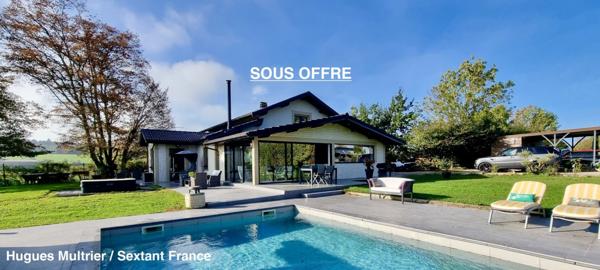 Belle maison 217 m2 / 4 chambres / 2 bureaux / Piscine / Terrain 2607 m2 / 20 minutes de Vienne