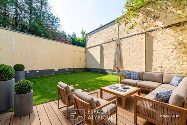 Loft en duplex avec jardin privatif en coeur de ville