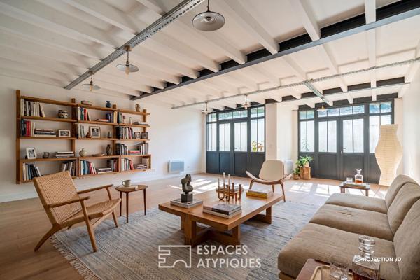 Loft en duplex avec jardin privatif en coeur de ville