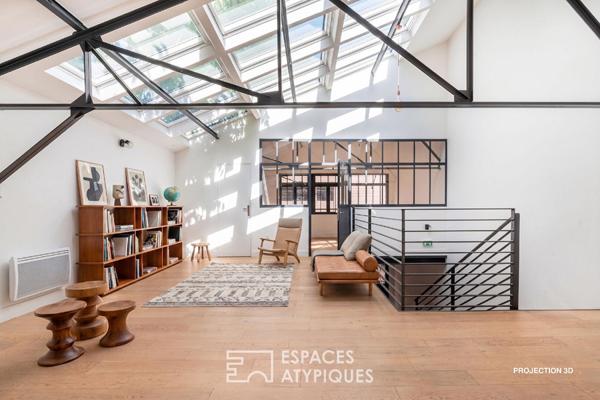 Loft en duplex avec jardin privatif en coeur de ville