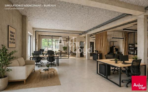 ANGERS quartier Belle-Beille, cellule commerciale de 303 m² avec extérieur privatif