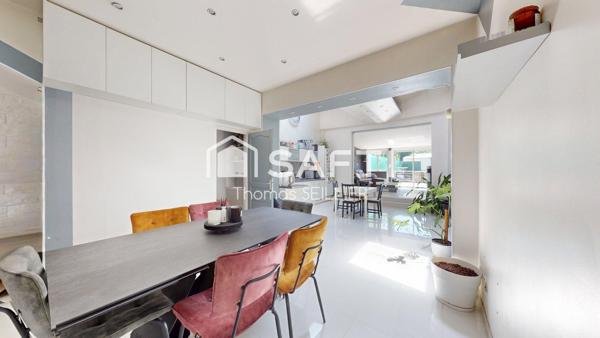 ROUBAIX – MAISON 1930 RÉNOVÉE, 3 CHAMBRES, BUREAU ET JARDIN DE 150 M²