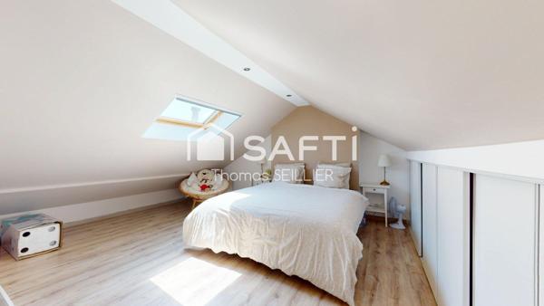 ROUBAIX – MAISON 1930 RÉNOVÉE, 3 CHAMBRES, BUREAU ET JARDIN DE 150 M²