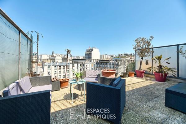 Appartement-terrasse avec vue panoramique sur Paris