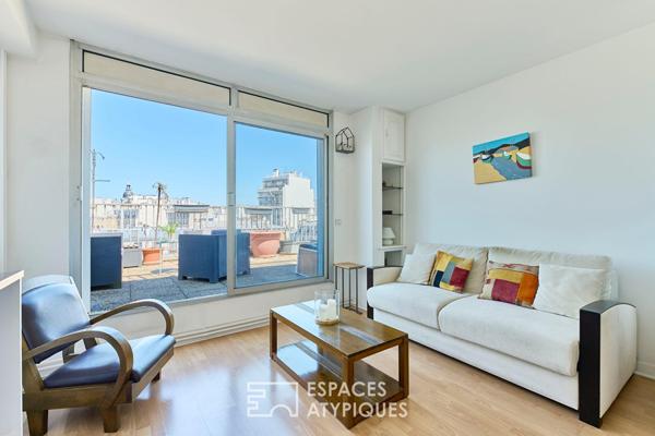 Appartement-terrasse avec vue panoramique sur Paris