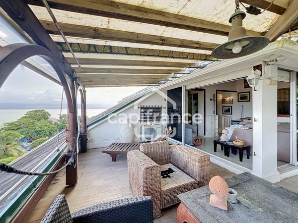LE GOSIER – BAS-DU-FORT | DUPLEX T4 VUE MER – 159 m² AU SOL AVEC TERRASSES