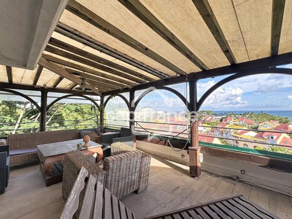 LE GOSIER – BAS-DU-FORT | DUPLEX T4 VUE MER – 159 m² AU SOL AVEC TERRASSES