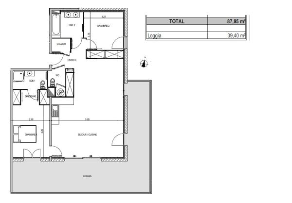 AJACCIO Aspretto Superbe T3 récent vue mer Ajaccio (20090)