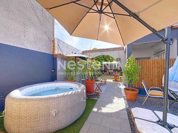 Maison entièrement rénovée 4 pièces de 103.73 m² avec jardin style colonial Narbonne