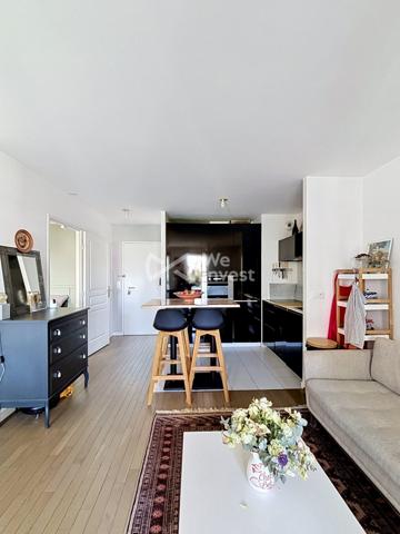 Boulogne-Billancourt – Rive de Seine - Élégant 2 pièces avec terrasse et vue parcIdéal premier achat, pied-à-terre ou investissement.