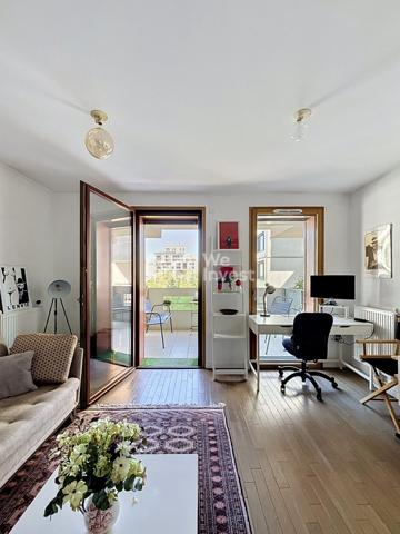 Boulogne-Billancourt – Rive de Seine - Élégant 2 pièces avec terrasse et vue parcIdéal premier achat, pied-à-terre ou investissement.