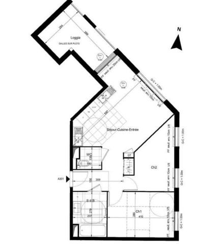 Appartement 55 m² à Sucy-en-Brie 94370