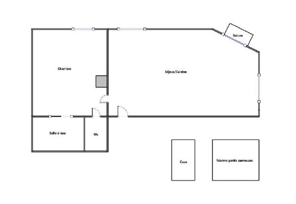 Appartement 2 pièces - 40 m²