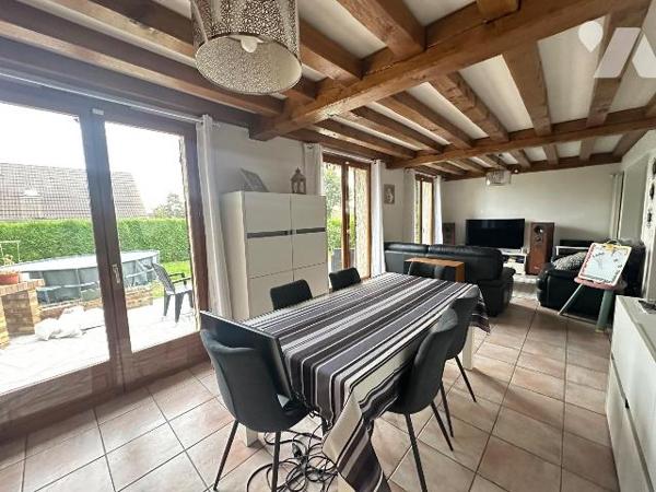 Pavillon avec extension sur sous-sol total, à LES-AUTHIEUX-SUR-LE-PORT-SAINT-OUEN (76520), d'un...