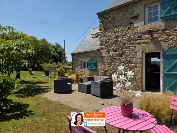 MORLAIX : Charmante maison en pierre de 3 chambres, jardin clos, vie de plain pied
