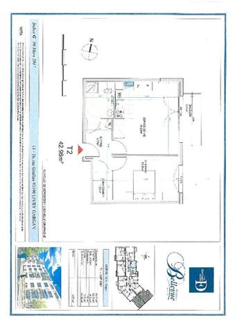 Appartement Livry Gargan 2 pièces 42.96 m2
