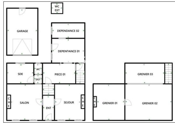 Maison 140m² à rénover + garage et jardin