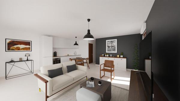 Appartement 3 pièces au rdj