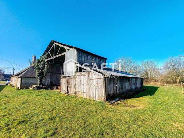 Longère en pierres avec dépendances et champ 1hect