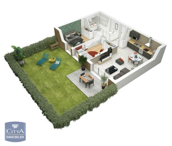 Appartement à louer 2 pièces 41.9m²