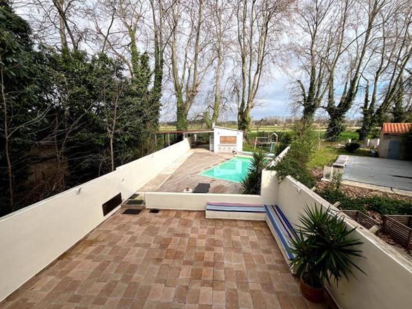 Magnifique maison en R+1 de 200 m² environs de style mas sans vis-à-vis avec grande piscine 8 sur 4