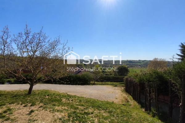 Rare maison plain-pied T4, terrain 2105m² , vue dégagée