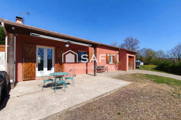 Rare maison plain-pied T4, terrain 2105m² , vue dégagée