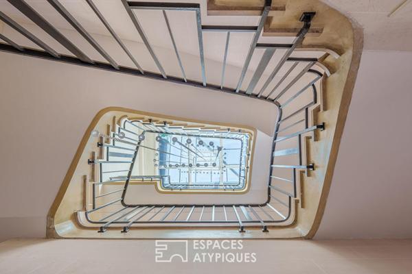 Hôtel particulier et sa terrasse sur les toits