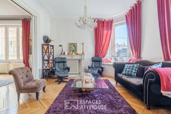 Hôtel particulier et sa terrasse sur les toits