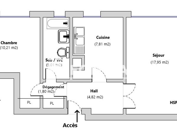 Location Appartement 2 pièces 47.6 m² - 29/55 RUE DU GD FBG Chartres 28000