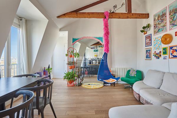 A VENDRE - Appartement Paris - 75013 - Butte-aux-Cailles - 2 pièces - 1 chambre - 36 m²