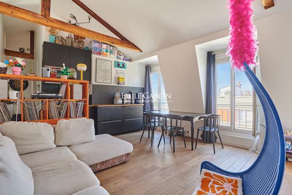A VENDRE - Appartement Paris - 75013 - Butte-aux-Cailles - 2 pièces - 1 chambre - 36 m²