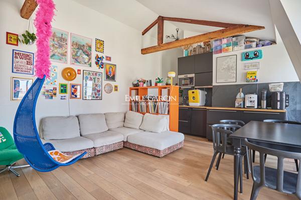 A VENDRE - Appartement Paris - 75013 - Butte-aux-Cailles - 2 pièces - 1 chambre - 36 m²