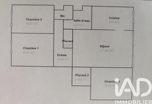 Appartement à vendre 4 pièces 68 m² Marseille 14