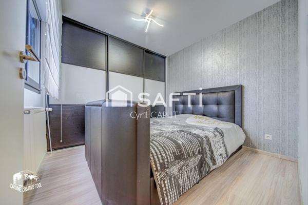 Superbe F3, grande terrasse, garage fermé, cave