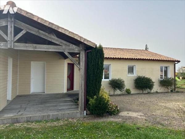 BOURG DE ST GEORGES BX - PLAIN-PIED 121 M² HAB - 3 CH - BUREAU - TERRAIN 1000 M²