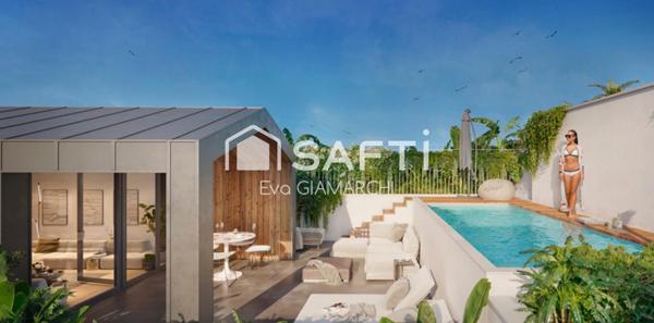 T4 de 101 m2 et rooftop de 108 m2, idéalement situé.