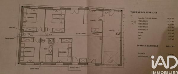 Maison à vendre 5 pièces 102 m² La Ville-Dieu-du-Temple