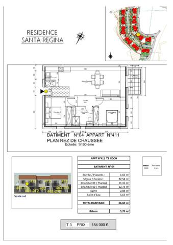 Vente appartement 3 pièces 67 m² Olmeta di Tuda