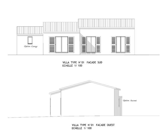 Villa individuelle plain-pied Olmeta Di Tuda 4 pièces 76 m2 - terrain 776 m2