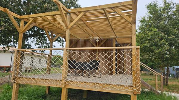 Propriété atypique au calme entre estuaire et plages océanes - maison structure bois sur pilotis