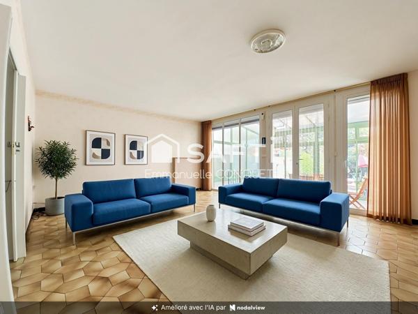 Maison 4 chambres de 113 m² avec garage et jardin