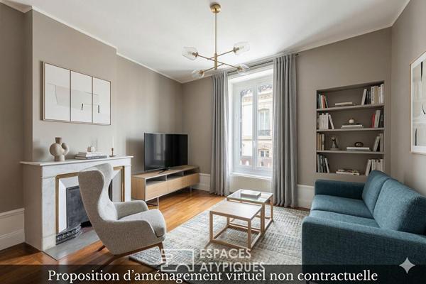 Appartement ancien en plein centre avec jardin, caves et grenier