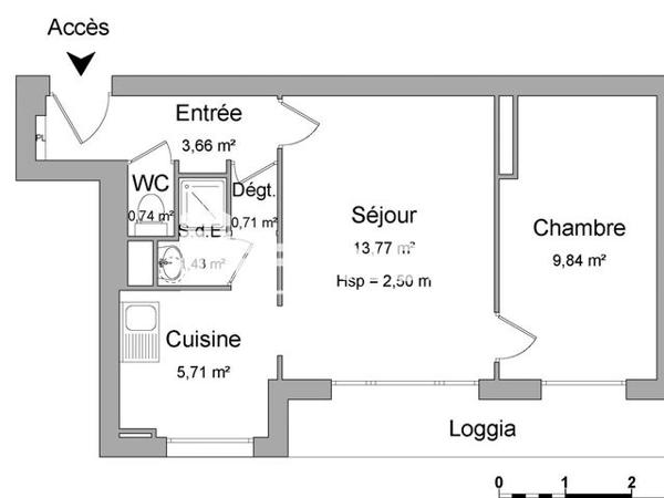 Location Appartement 2 pièces 35.86 m² - 18 RUE DES MECHES Creteil 94000