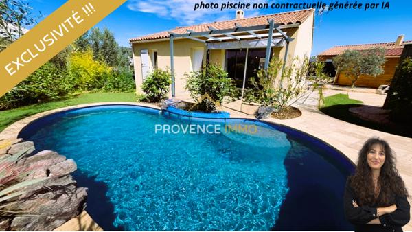 Mées (04190) NOUVELLE EXCLUSIVITÉ !! Les Mées (04) - Maison de plain-pied de 84 m2 sur 543 m2 de terrain piscinable avec vu