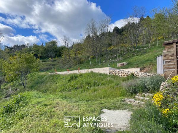 Maison de charme avec piscine et vue imprenable en Ardèche verte