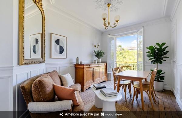 Paris 14ème - Immeuble Haussmannien - 3 pièces (53,30 m²) avec vue sur "Réservoir Montsouris"  à 2 pas du Parc Montsouris