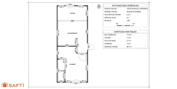 Appartement duplex 3 pièces proche frontière !