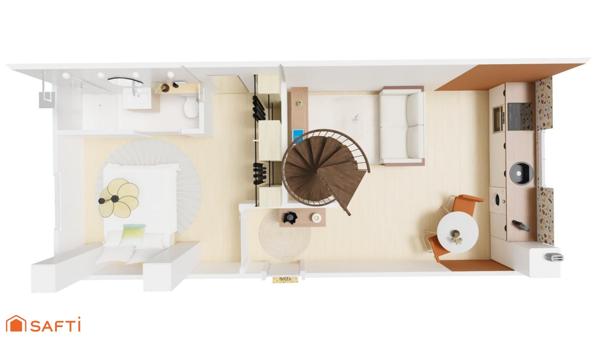 Appartement duplex 3 pièces proche frontière !