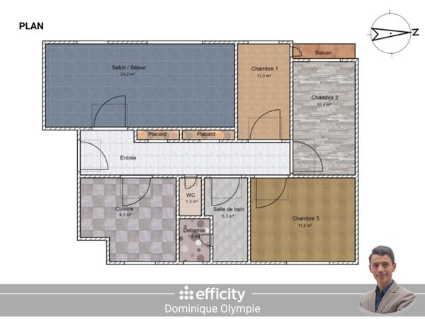 Appartement 5 pièces - 80 m²